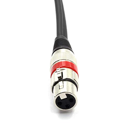 10FT XLR Female to 2 x Phono RCA Plug Adapter Y Splitter Patch Cable, XLR Female 3 Pin to Dual RCA Male Plug Stereo Audio Cable Connector(3M) - color: 3m(1 XLRF-2RCAM)