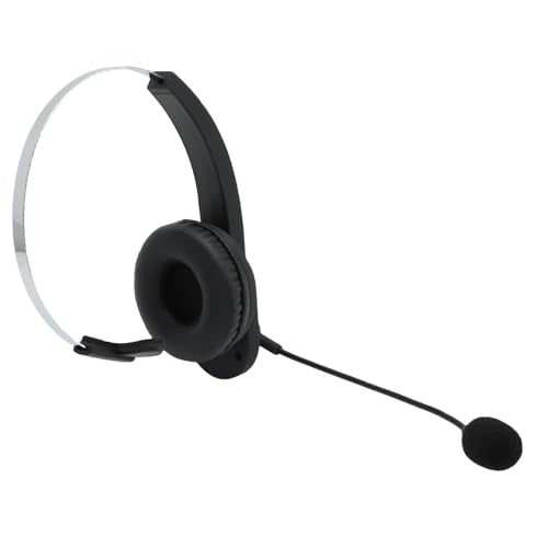 SUNGOOYUE Computer Headset with Noise Canceling Microphone, Wireless Headset for PC Phone, 5.4 for Stable Connection in Call Centers