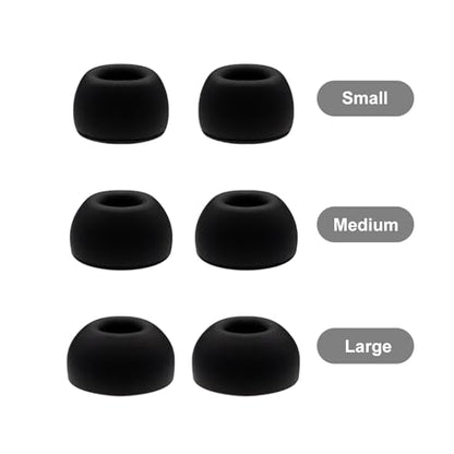 Klowcok Replacement Ear Tips for AirPods Pro 3 Earbuds, Assorted-S/M/L