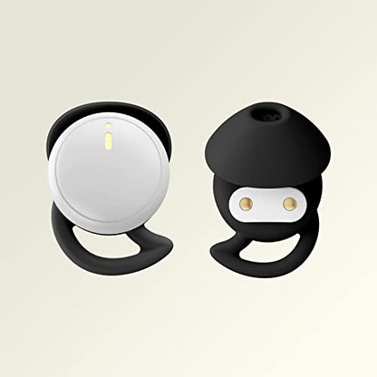 Mini Wireless Bluetooth Earbuds for Small Ear Canals, Sleep Earbuds Noise Isolating, Invisible Earphone for iPhone PC Laptop Tablets Sports (White Black) - color: WhiteBlack