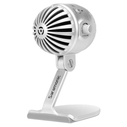Saramonic SmartMic MTV500 | Multi-Pattern Large Diaphragm Desktop USB Studio Microphone with Headphone Output - size: SmartMic MTV500