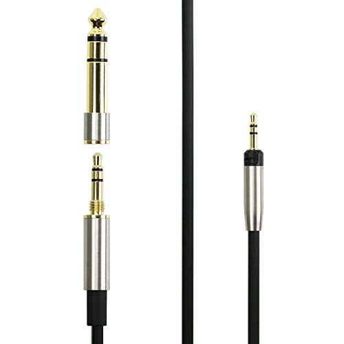 NewFantasia Replacement Audio Upgrade Cable Compatible with Sennheiser HD598, HD598Cs, HD560s, HD598SE, HD620S, HD400PRO, HD599, HD569, HD579, HD505 Headphones 1.5meters/4.9feet - size: 4.9 ft