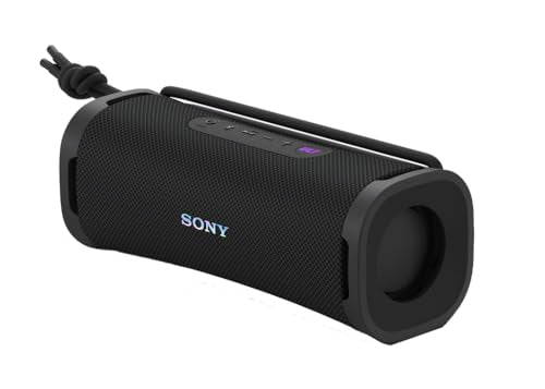 Sony ULT Field 1 Wireless Bluetooth Portable Waterproof Speaker, Black | 12 Hr Battery, IP67 Rated Waterproof, Dustproof, Shockproof Rustproof, Detachable Strap, Hands-free Calling, Enhanced Bass - color: Black, style: ULT Field 1