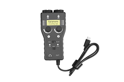 Saramonic SmartRig+UC 2-Channel USB-C Audio Interface w/XLR, 1/4" & 1/8" Inputs & Headphone Out for iPhone 15, Android Mobile Devices, Computers, New iPad & More