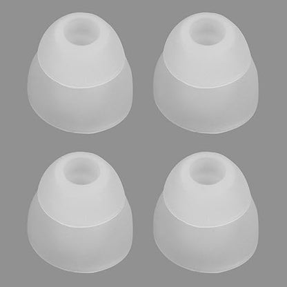 Replacement Double Flange Ear Tips Earbuds Silicone Pads for in Ear Headphones in-Ear Hole 4.5mm
