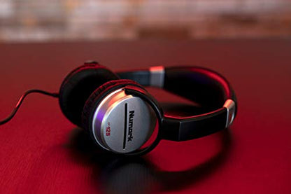 Numark HF125 Closed-Back DJ Headphones | 40mm Drivers, Comfortable Ear Pads, 3m Cable, Closed-Back Design, for Monitoring, Mixing and Audio Playback - style: HF125