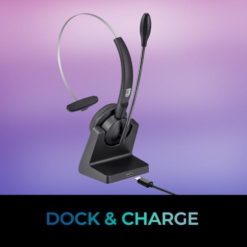 Adesso Xtream P300 Bluetooth Single Ear Headset with Charging Dock