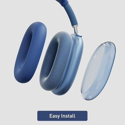 MOLOPPO 3 in 1 Case Cover Compatible with for AirPods Max 2/1, Blue - color: A2-Blue