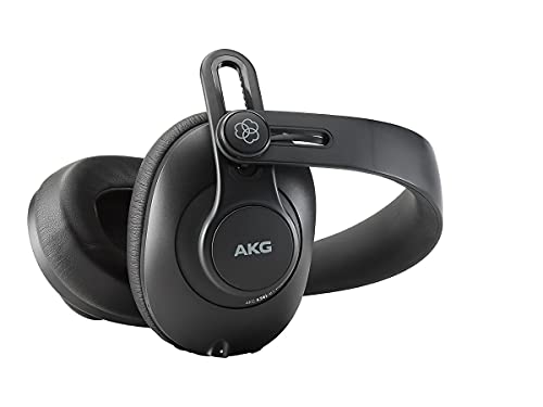 AKG Pro Audio K361BT Bluetooth Wireless or Wired, Over-Ear, Closed-Back, Light Weight, Foldable, Professional Recording Studio Headphones, Studio Monitor Mixing, Podcast, DJ Stereo Headsets, Black - style: Over Ear