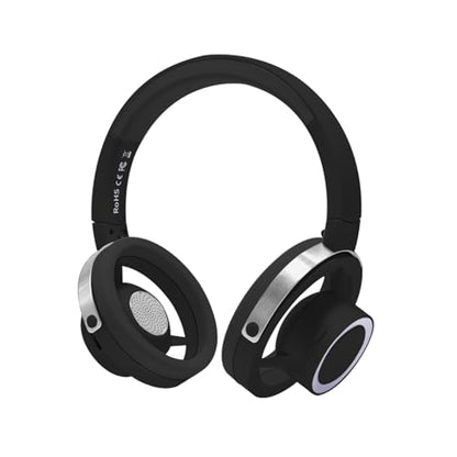 Open-Ear Headphones, 20+ Hour Playtime, Immersive Sound, Wireless Bluetooth Headphones for School, Work, Travel&Daily Use,Black - color: Black