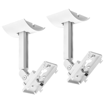 (2 Pack) Adjustable Speaker Wall Mount for Bose Speaker Mount, Ceiling & Wall Mount for Bose UB-20, UB-20 Series II, WB-50 II, Lifestyle Series, Soundtouch Series, Cinemate, Acoustimass Series White - color: White