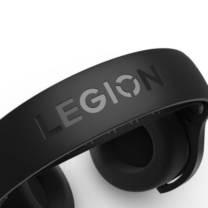 Lenovo Legion H410 Wireless Gaming Headset, Bluetooth or 2.4 GHz USB-A Connection, Lightweight (304 Grams), Adjustable Headband, Flip to Mute Mic, Black - style: H410