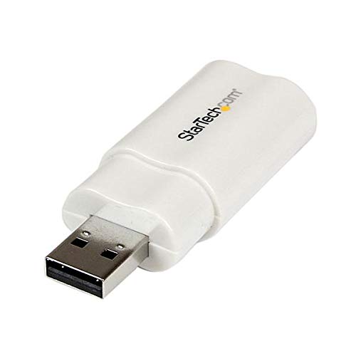 StarTech USB to Stereo Audio Adapter Converter, TAA (ICUSBAUDIO) | USB External sound Card, Laptop sound Card