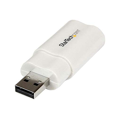StarTech USB to Stereo Audio Adapter Converter, TAA (ICUSBAUDIO) | USB External sound Card, Laptop sound Card