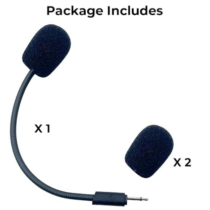 Replacement Game Mic for JBL Quantum 100 (Q100) Stereo Studio Gaming Headsets on PS5 PS4 PC Xbox MAC, 2.5mm Jack Detachable Noise Cancelling Crystal-Clear Game Microphone Voice Boom