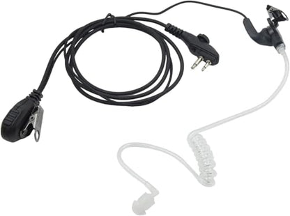 WODASEN BD502i Walkie Talkie Acoustic Tube Earpiece with PTT/VOX Mic Push to Talk Button Headset for Hytera HYT BD502i BD552i TC-508 PD502i BD552i BD602i PD402i PD482i TC-610 RCA XR150 RDR2500