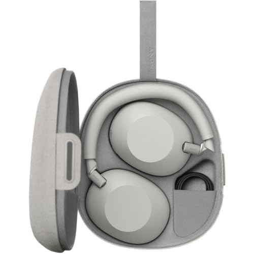 Sony WH-1000XM6 Wireless Noise Canceling Headphones, HD NC Processor QN3, 12 Mics, Adaptive NC Optimizer, Platinum Silver, Headphone Stand, 1-Year Warranty - color: Platinum Silver