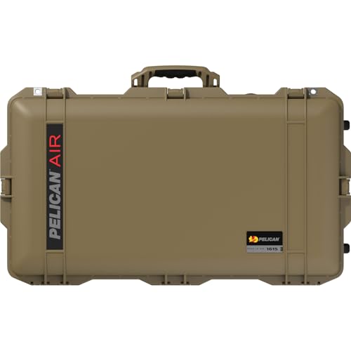 Pelican Air 1615 Multi-Purpose Hard Case no Foam (Empty Case) for Camera, Drone, Equipment, Gear, Electronics, Overlanding, Camping, Travel and Pistol (OCP Tan) - color: OCP Tan, size: No Foam (Empty Case)