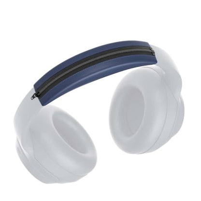 Replacement Headband Cover Soft Washable Silicone with Zipper Headband Protectors Cushion Compatible with iKF King Pro Wireless Over-Ear Headphones (Blue) - color: Blue