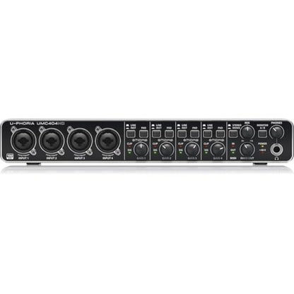 Behringer U-PHORIA UMC404HD Audiophile 4x4, 24-Bit/192 kHz USB Audio/MIDI Interface with Midas Mic Preamplifiers