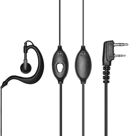 Walkie Talkie Earpiece with Mic 2 Pin Two Way Radio Earhook Headset Compatible for Pxton ‎PX-888S PX-777S Baofeng UV-5R BF-888S BF-F8HP Retevis H-777 Kenwood Puxin Two Way Radio ﻿