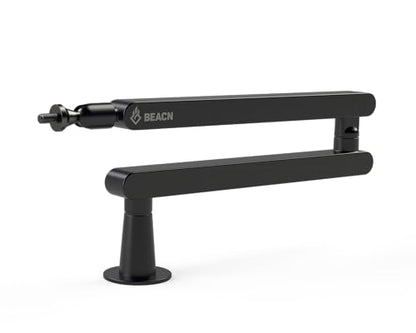 BEACN Mic Stand (Dark) - Low Profile Adjustable Boom Arm, 360° Mount | Studio-Quality Microphone Arm w/ 360° Rotation, Cable Management, Easy Clamp, Universal fit. Streaming, Podcasting, Gaming. - color: Dark