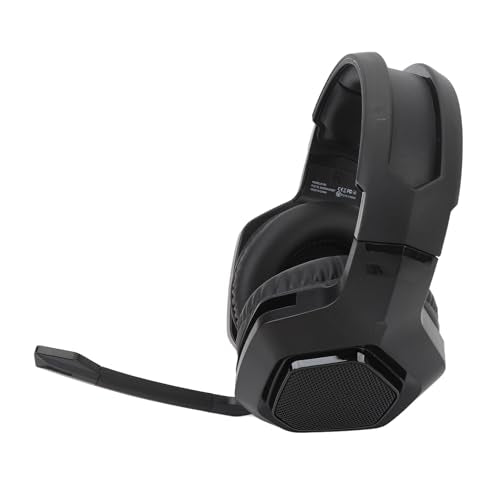 Gaming Headset, Gaming Headphone Memory with Foam Ear Cushions, Active Noise Cancelling Mic 3.5mm Wired Connection PC Gaming Headphone for (Black) - color: Black