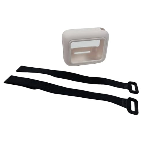 Silicone Carrying Case Replacement for JBL Go 4 Portable Bluetooth Speaker Silicone Case with Carabiner Protective Case Shockproof Travel Carrying Case (White) - color: White