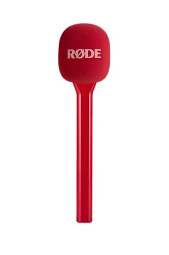 RØDE Interview GO Handheld Adaptor for RØDE Wireless Microphones (Red) - color: Red