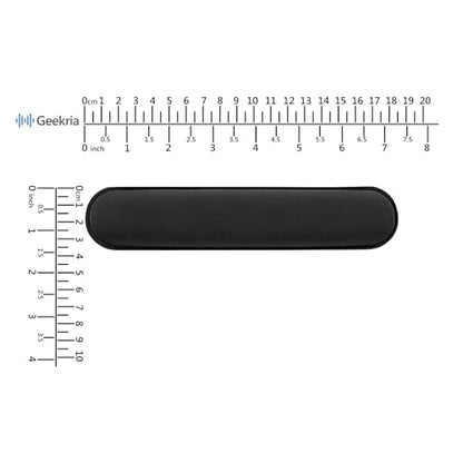 Geekria Comfortable Cooling-Gel Replacement Headband Pad DIY Installation No Tool Needed, Fits Geekria Hook and Loop Headband Cover Only (Black)