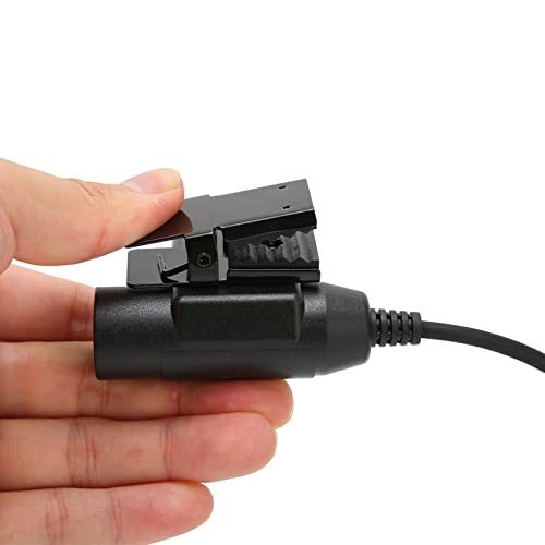 ASHATA U94 PTT Adapter Headset Cable Plug PTT Walkie Talkie Connector with 3.5mm Mobile Phone Audio Jack for Mobile Phone, U94 PTT Headset System Adapter