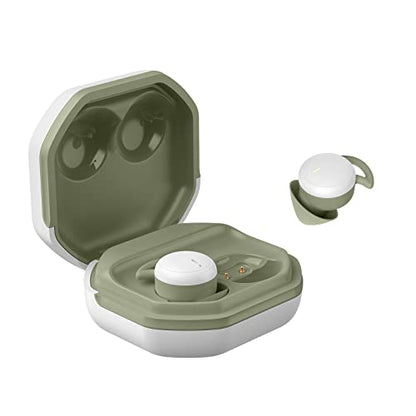 Mini Headphones Ear Buds, Wireless Bluetooth Earbuds for Small Ear Canals, Sleep Earbuds Noise Isolating, Invisible Earphone for iPhone PC Laptop Tablets Sports(WhiteGreen) - color: WhiteGreen
