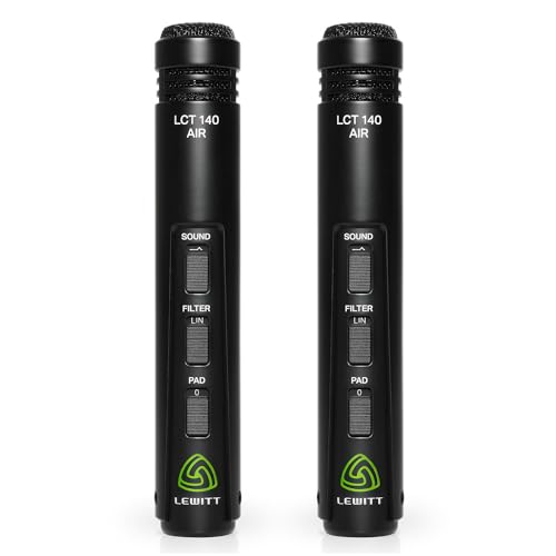 Lewitt LCT-140-AIR Stereo Matched Pair XLR Microphone - style: AMS-LCT-140-AIR-MP