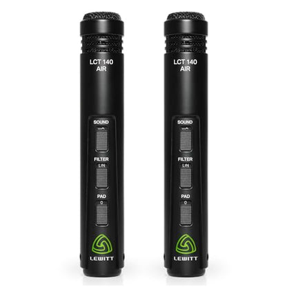 Lewitt LCT-140-AIR Stereo Matched Pair XLR Microphone - style: AMS-LCT-140-AIR-MP