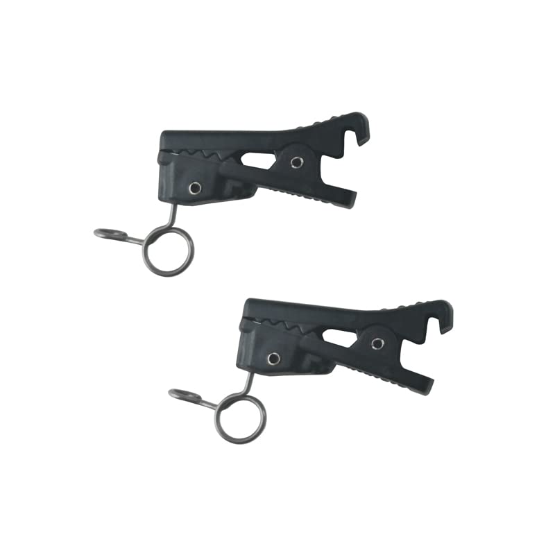 ABS Plastic Lavalier Microphone Tie Clip for Rode Lavalier GO, SmartLav + Lapel Microphone, Pack of 2 (4.5mm) - size: 4.5mm