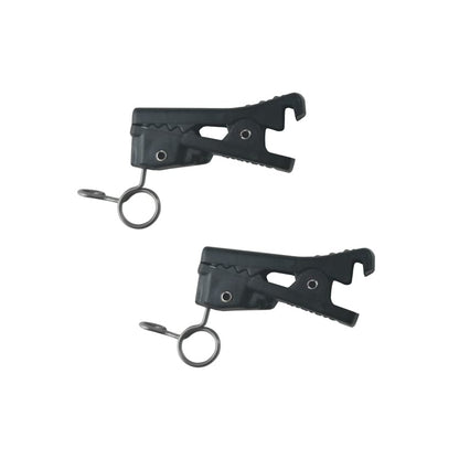 ABS Plastic Lavalier Microphone Tie Clip for Rode Lavalier GO, SmartLav + Lapel Microphone, Pack of 2 (4.5mm) - size: 4.5mm