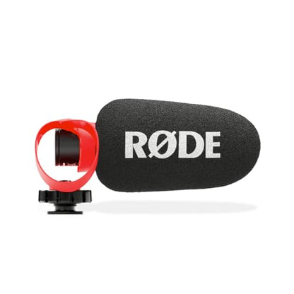 Rode VideoMicro II Ultra-Compact Shotgun Microphone Bundle with DCS-1 Dual Cold Shoe Mount — Supercardioid Plug-in Power Camera Mic for Vlogging, Filmmaking, Smartphone Video, Content Creation - color: DCS-1 Bundle