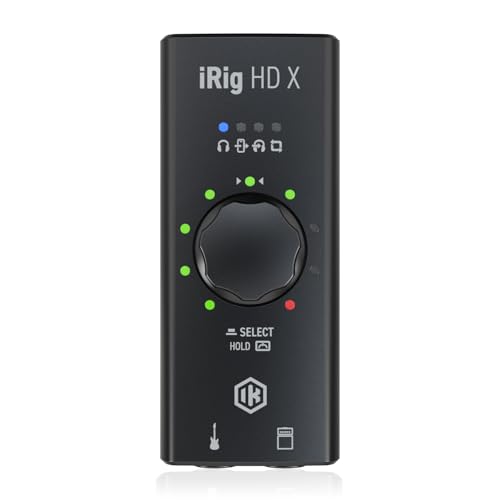 IK Multimedia iRig HD X Guitar Audio Interface - 96 kHz Music Recording, 24-bit, For iPhone, iPad, Mac, iOS, And PC With Lightning Cable, USB-C, Guitar Accessories, Recording Studio Equipment - size: iRig HD X