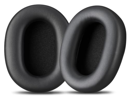 AHG Accessory House Global Premium Replacement Ear Pads Compatible with Sony WH-CH720N / WH-CH710N Headphones Premium Protein Leather Ear Cushions, Easy DIY Fit, Soft High-Density Foam (Black) - color: Black
