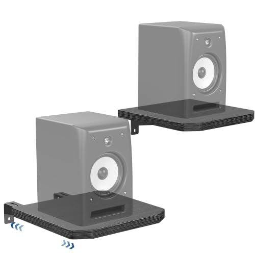 BYMECOST Speaker Wall Mount, Adjustable Rear Speaker Wall Mount Shelves - color: Style 2