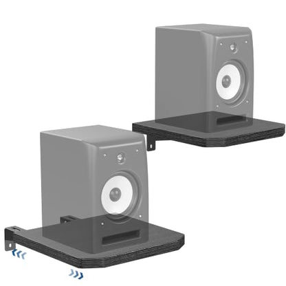 BYMECOST Speaker Wall Mount, Adjustable Rear Speaker Wall Mount Shelves - color: Style 2