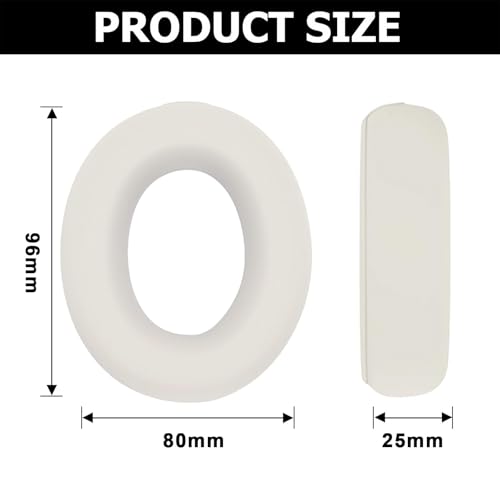 Studio Pro Ear Covers for Beats Studio Pro Headphones Sweat Proof Covers Shockproof and Drop-Resistant,Washable Silicone Case Accessories (Off White) - color: Off White Case