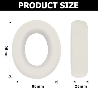 Studio Pro Ear Covers for Beats Studio Pro Headphones Sweat Proof Covers Shockproof and Drop-Resistant,Washable Silicone Case Accessories (Off White) - color: Off White Case