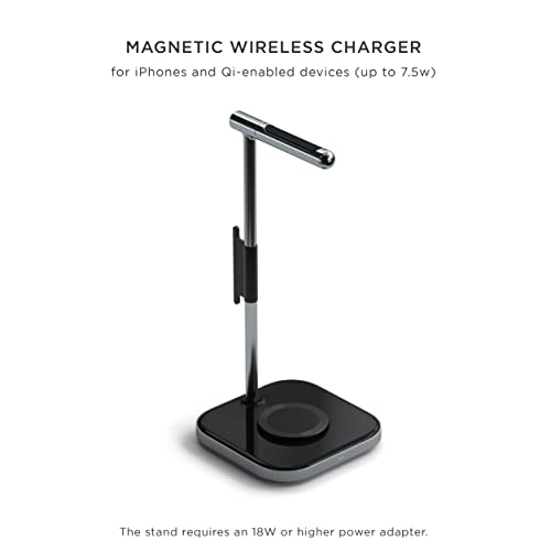 Satechi 2-in-1 Headphone Stand with Magnetic Wireless Charger