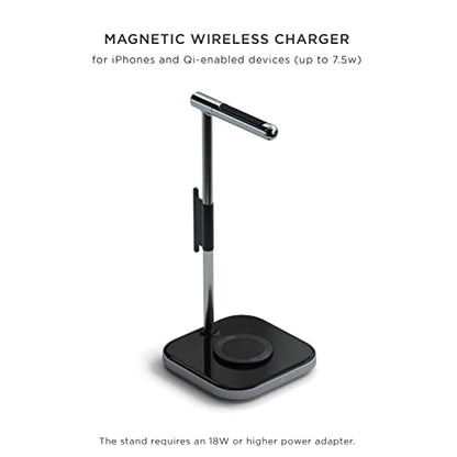 Satechi 2-in-1 Headphone Stand with Magnetic Wireless Charger