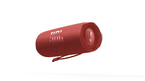 JBL Flip 6 - Portable Waterproof Speaker - Red | Louder, more powerful sound, IP67 waterproof and dustproof, 12 Hours of Playtime, Bold design - color: Red