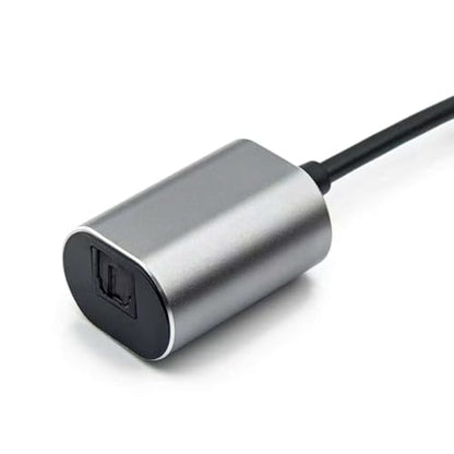 USB-A to Toslink Optical Audio Adapter Cable | SPDIF Digital Audio Converter for PC, Laptop, Home Theater, Soundbar, DAC, AV Receiver - Plug and Play, No Driver Required