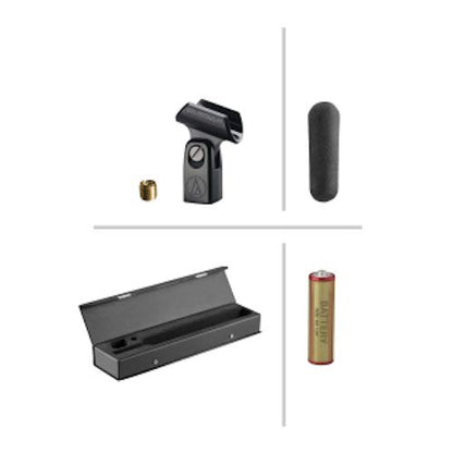 Audio-Technica (2) AT897 Shotgun Condenser Video/Film/Broadcast Microphones+Case