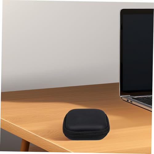 Black EVA Earphone Case Pouch, Hard Shell Mini Storage Box
