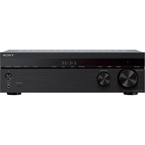Sony STRDH590 5.2 Channel Surround Sound Home Theater Receiver: 4K HDR AV Receiver with Bluetooth,Black